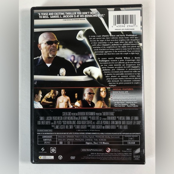 DVD Lakeview Terrace Movie - Picture 2 of 4